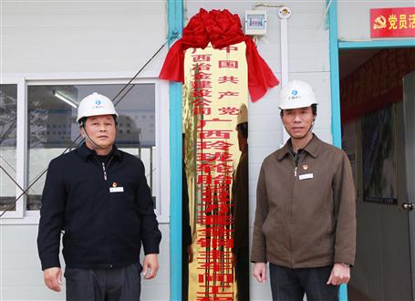 發(fā)揮戰(zhàn)斗堡壘作用！冶建又一個項目部黨支部揭牌
