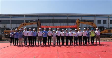 第六分公司承建的柳工裝載機(jī)智能化改造項目舉行動土儀式