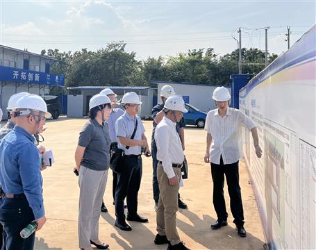 自治區(qū)工商聯(lián)副主席葉俊茂到冶建項目調(diào)研指導