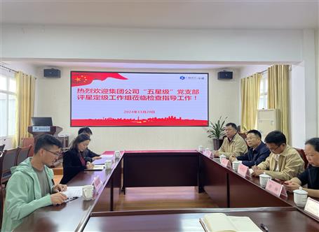 集團(tuán)公司檢查組到冶建基礎(chǔ)分公司開展五星級(jí)黨支部評(píng)星定級(jí)工作